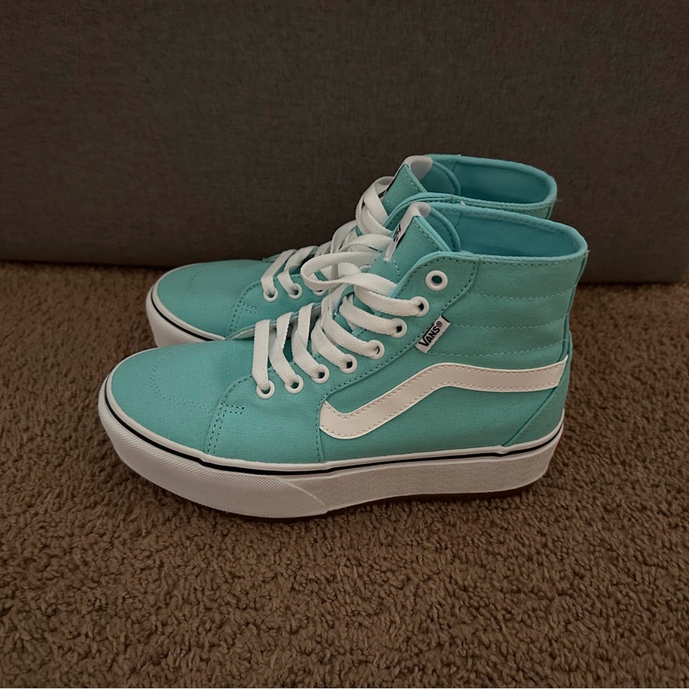Vans Sk8-Hi Tapered Stacked Platform Tiffany
Blue Sneakers Women Size 7.5